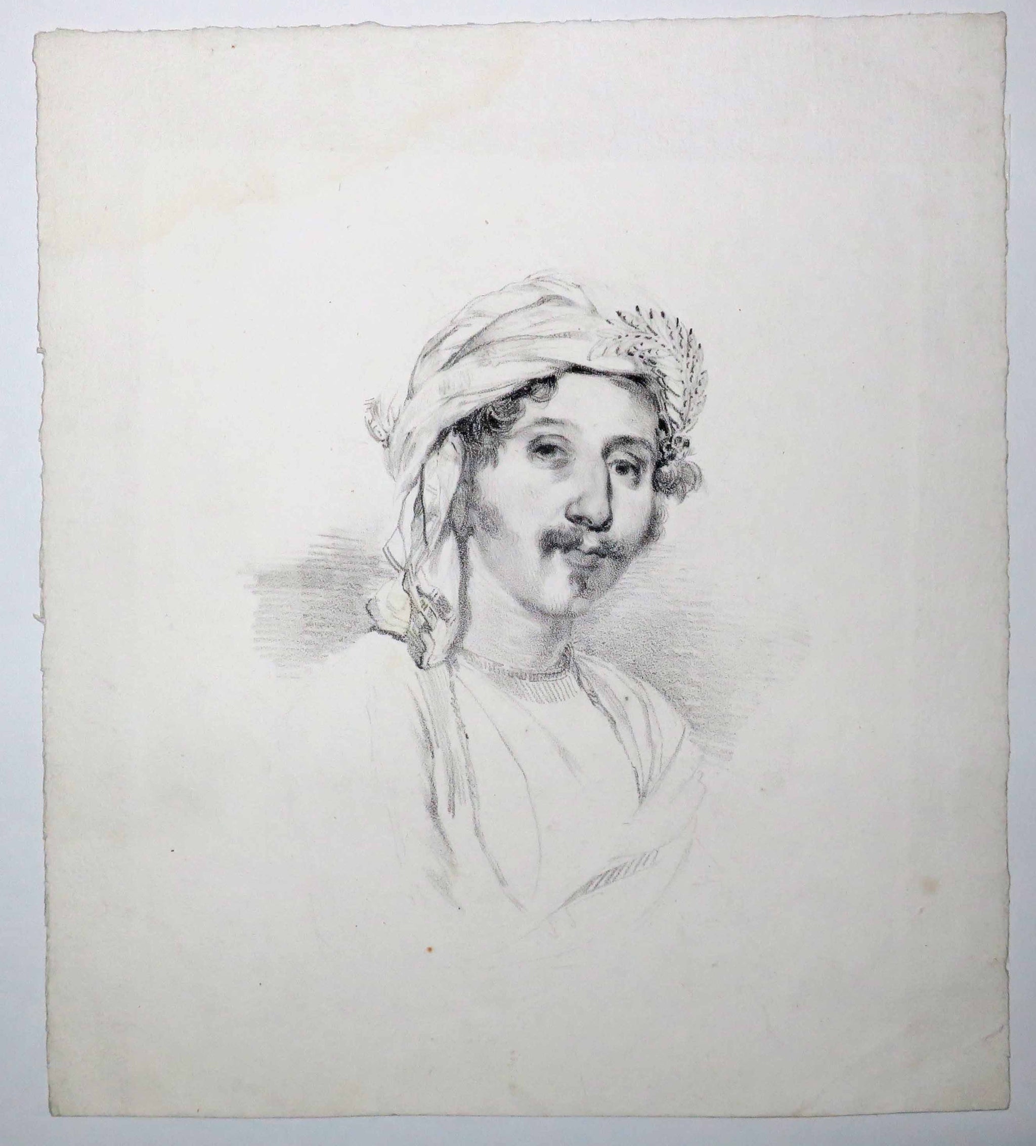 Portrait d'Arthur du Bois de Beauchesne, portant un turban (1798†1852).