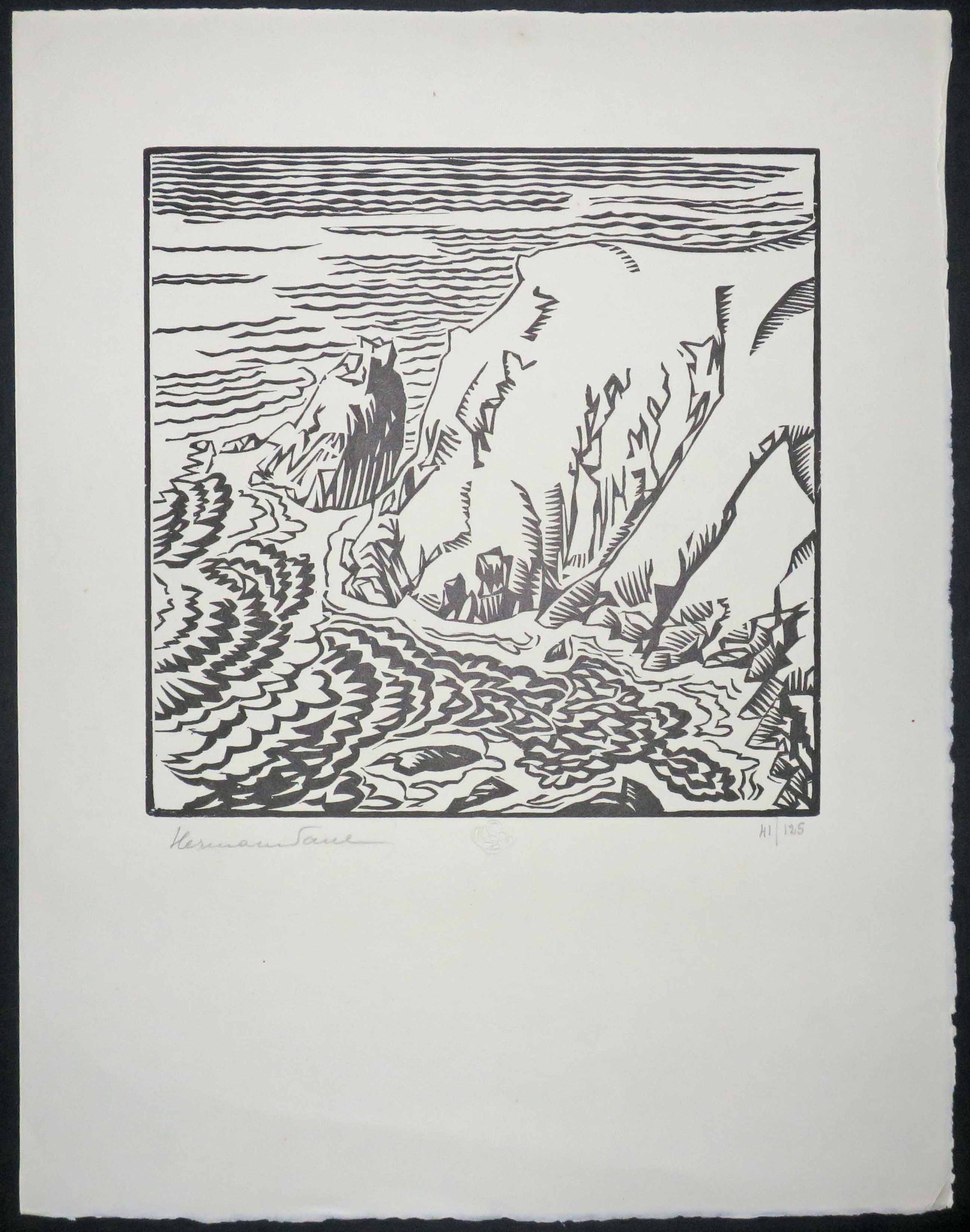 Falaise à Guernesey (Falaise des Saintes Maries de la Mer).