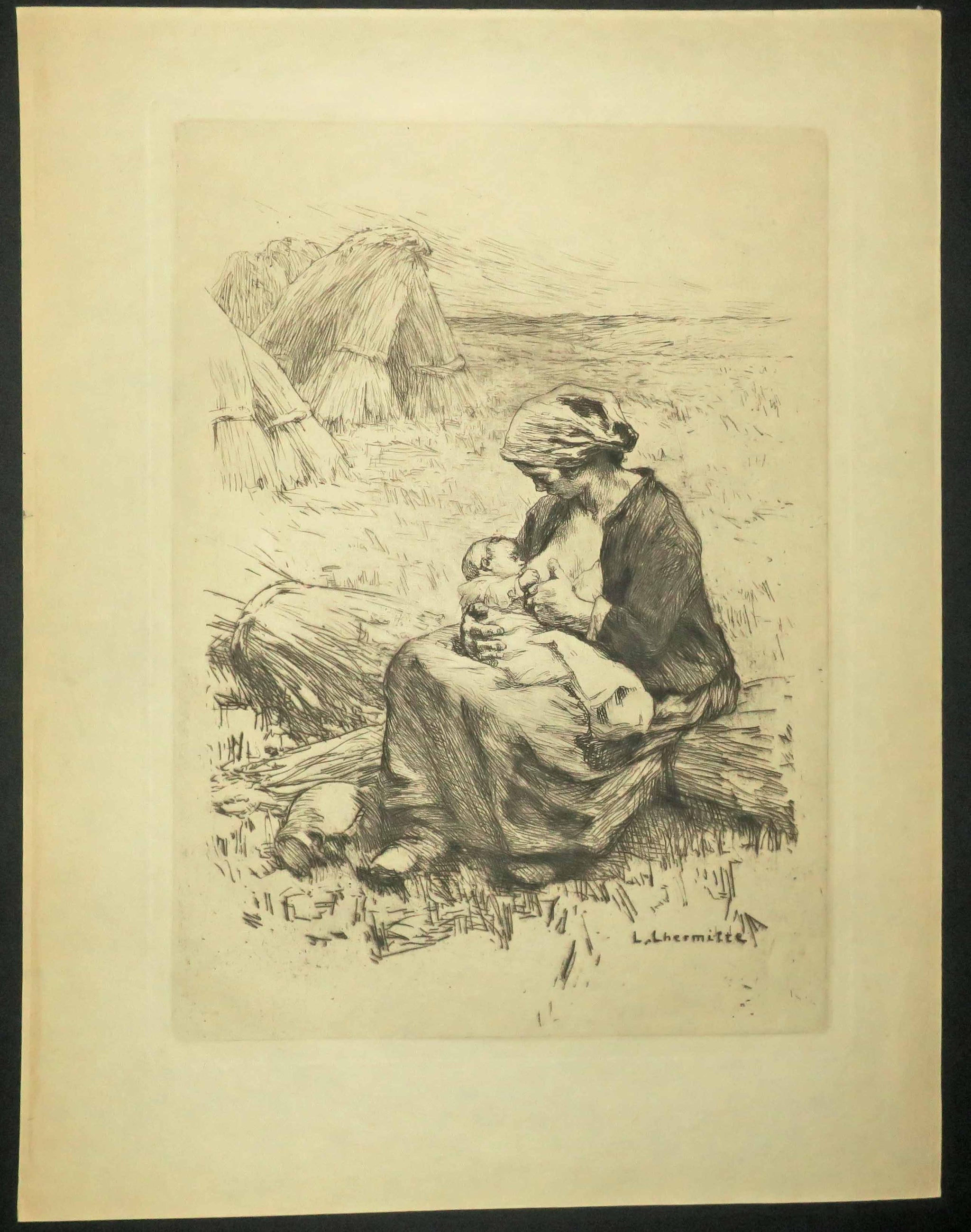 La jeune mère en moisson.