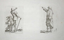 Charger l'image dans la galerie, Soldat avec une massue parlant à un compagnon & Homme marchant vers la gauche. 1656-
