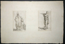 Charger l'image dans la galerie, Vieil homme oriental et deux dames & Homme avec un bras plié sur la poitrine.