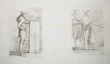 Charger l'image dans la galerie, Jeune homme en pied avec un tableau & Homme de profil suivi d'un valet.