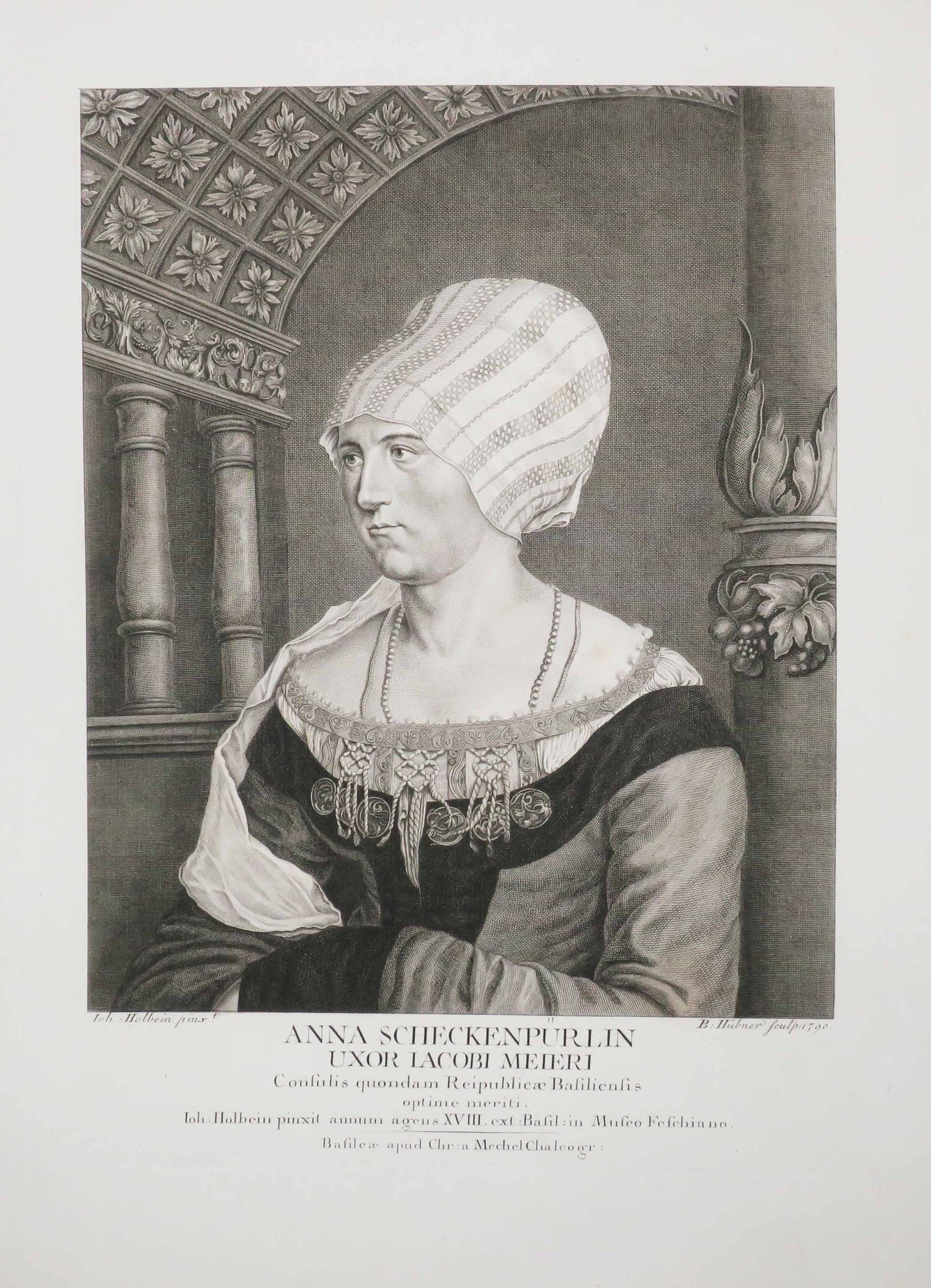 Portrait d'Anna Scheckenpürlin, Epouse de Jacob Meyer.