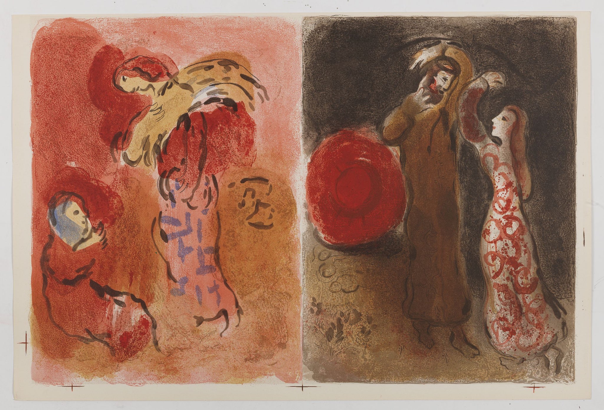 Bible, Ruth Glaneuse & Rencontre de Ruth et de Booz. Bible, Ruth The Gleaner &  The Meeting of Ruth and Boaz.