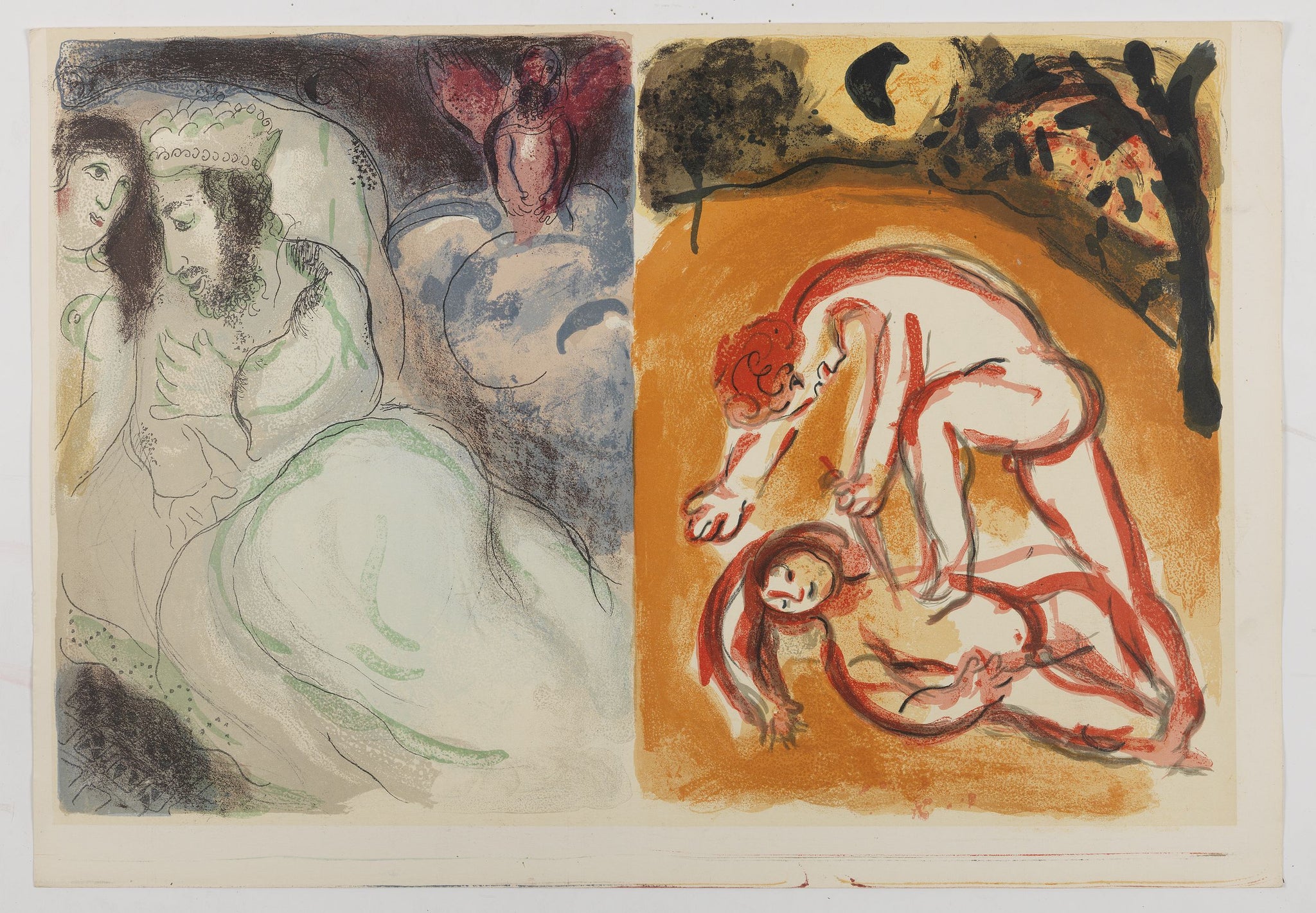 Bible, Sara et Abimélech & Cain et Abel. Bible, Sarah and Abimelech & Cain and Abel.