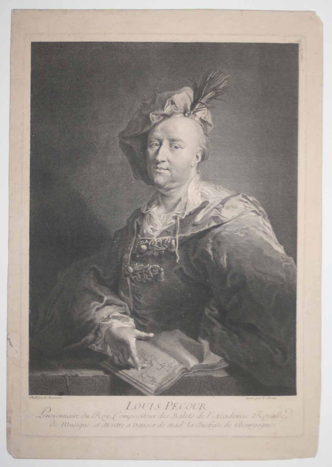 Louis Pecour, Compositeur de ballets de l'Académie Royale de musique, et Maître à danser de Madame la Duchesse de Bourgogne.
