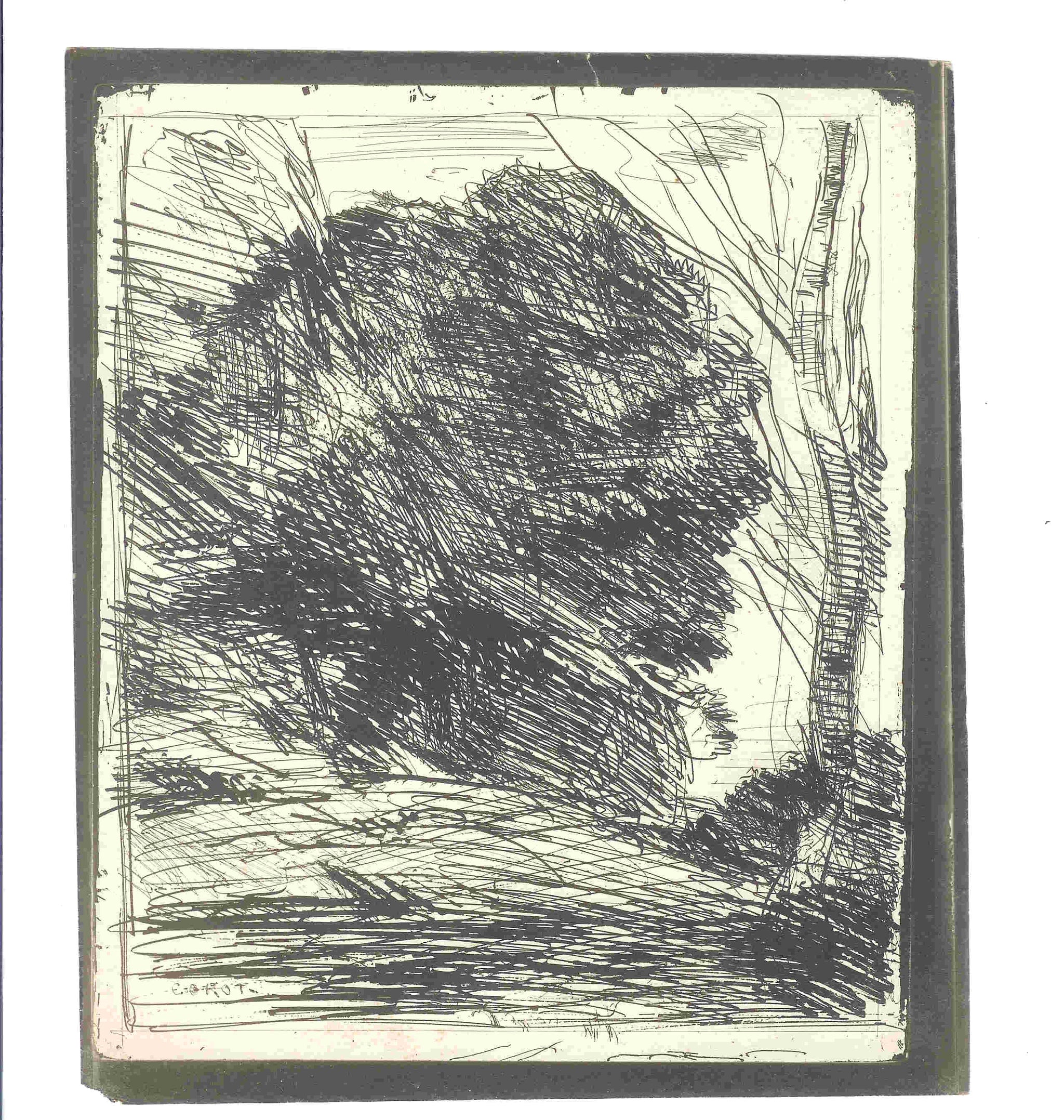 Les Arbres dans la Montagne. (1857 - 1er tirage).