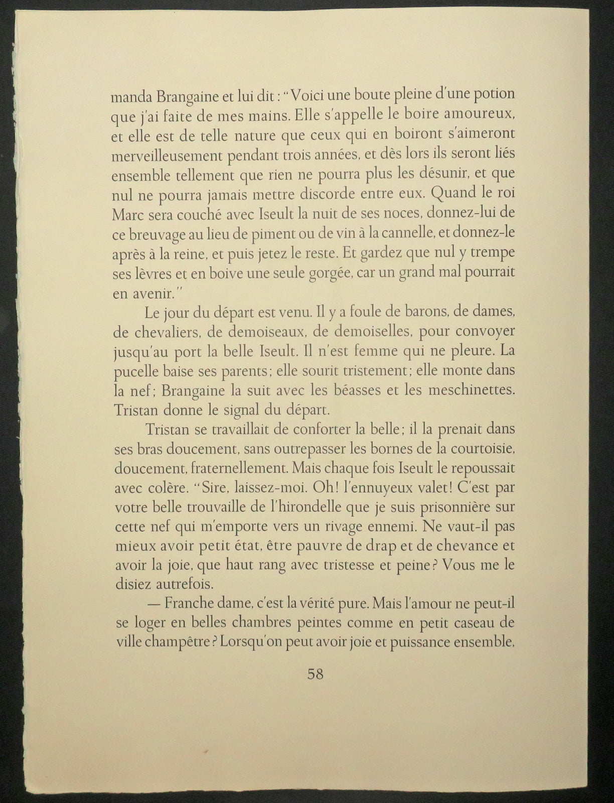 L'arrivée d'Iseult, Tristan et Iseult.