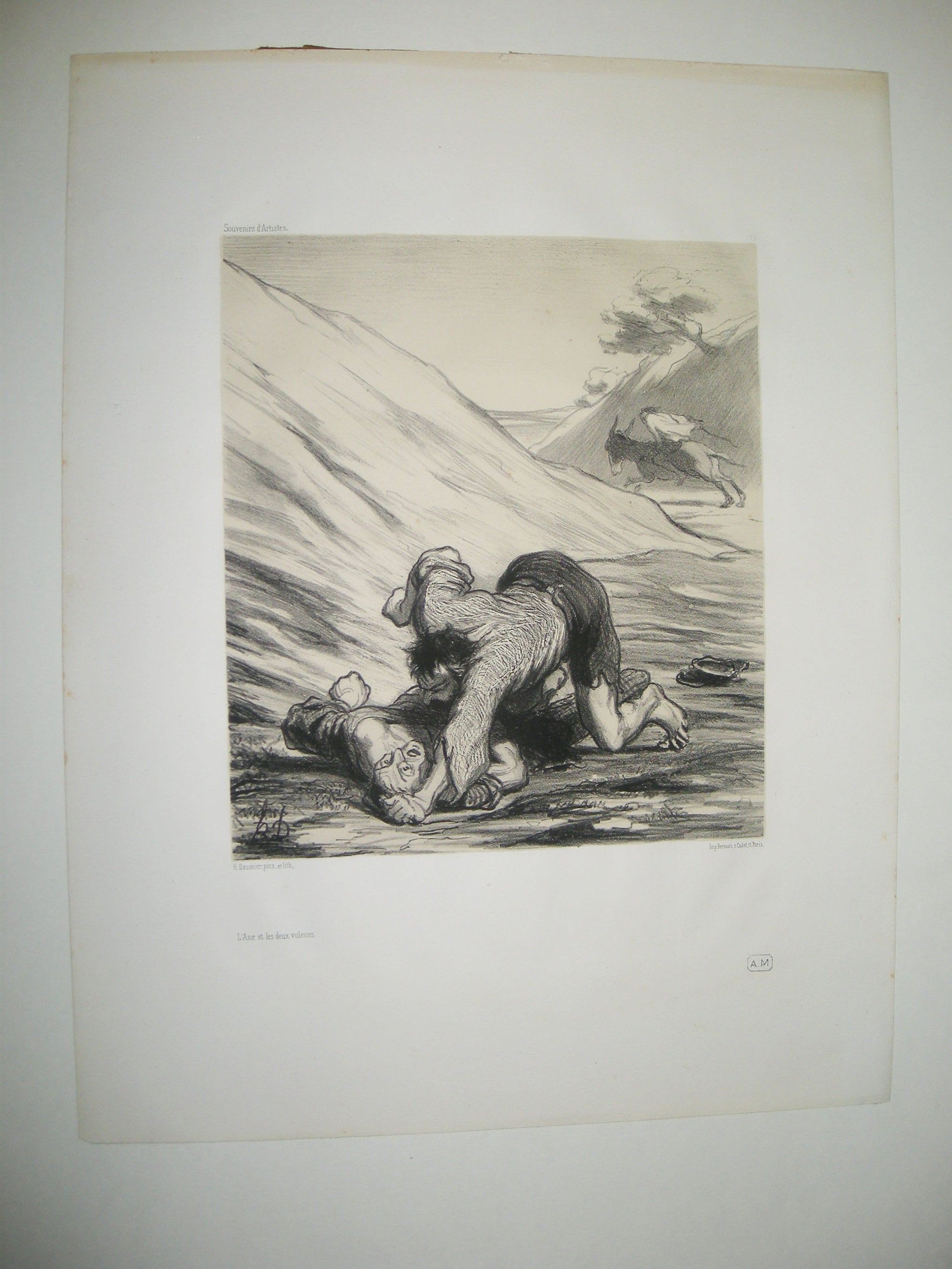 L'Ane et les deux voleurs.