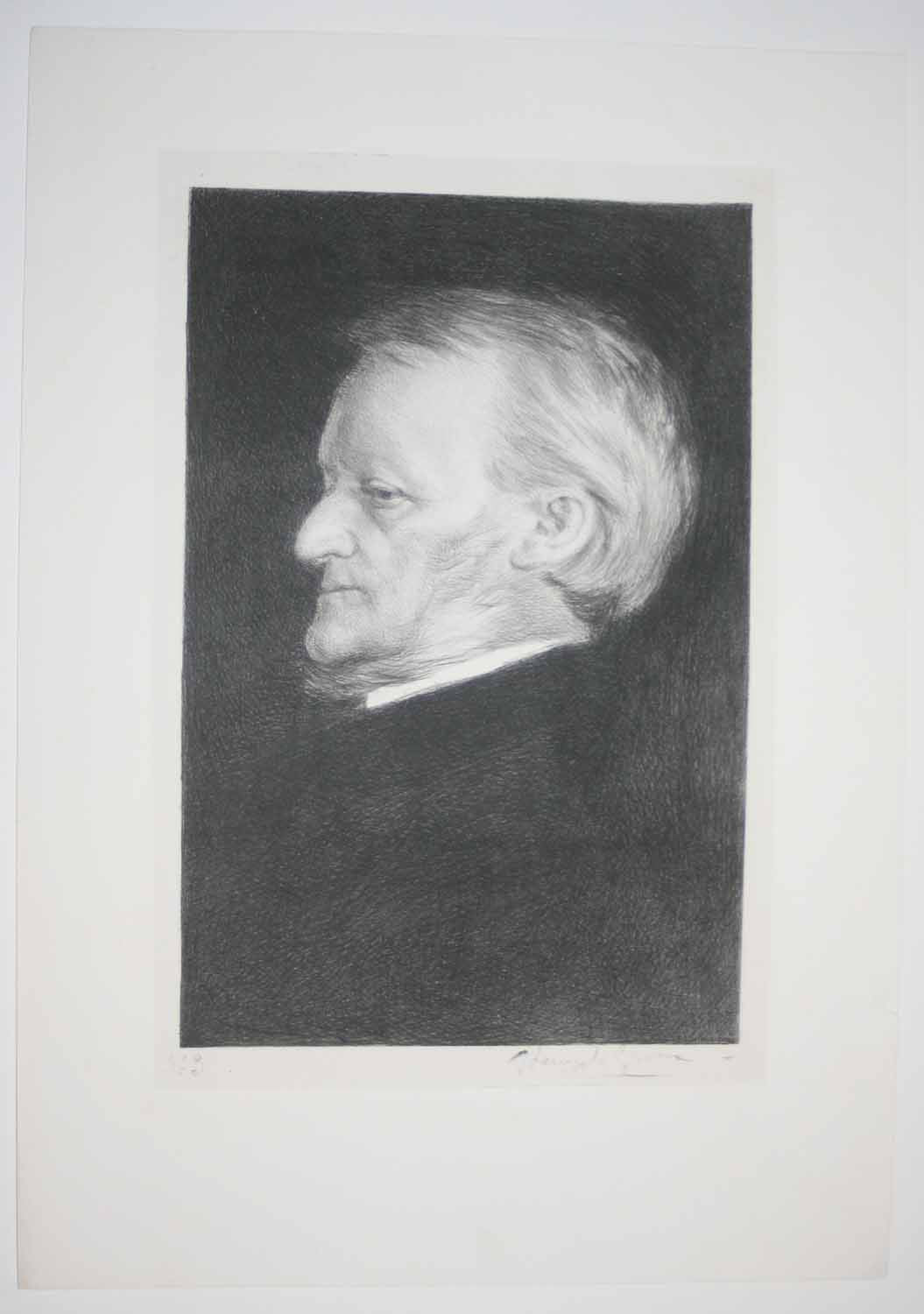 Portrait de Richard Wagner, compositeur.