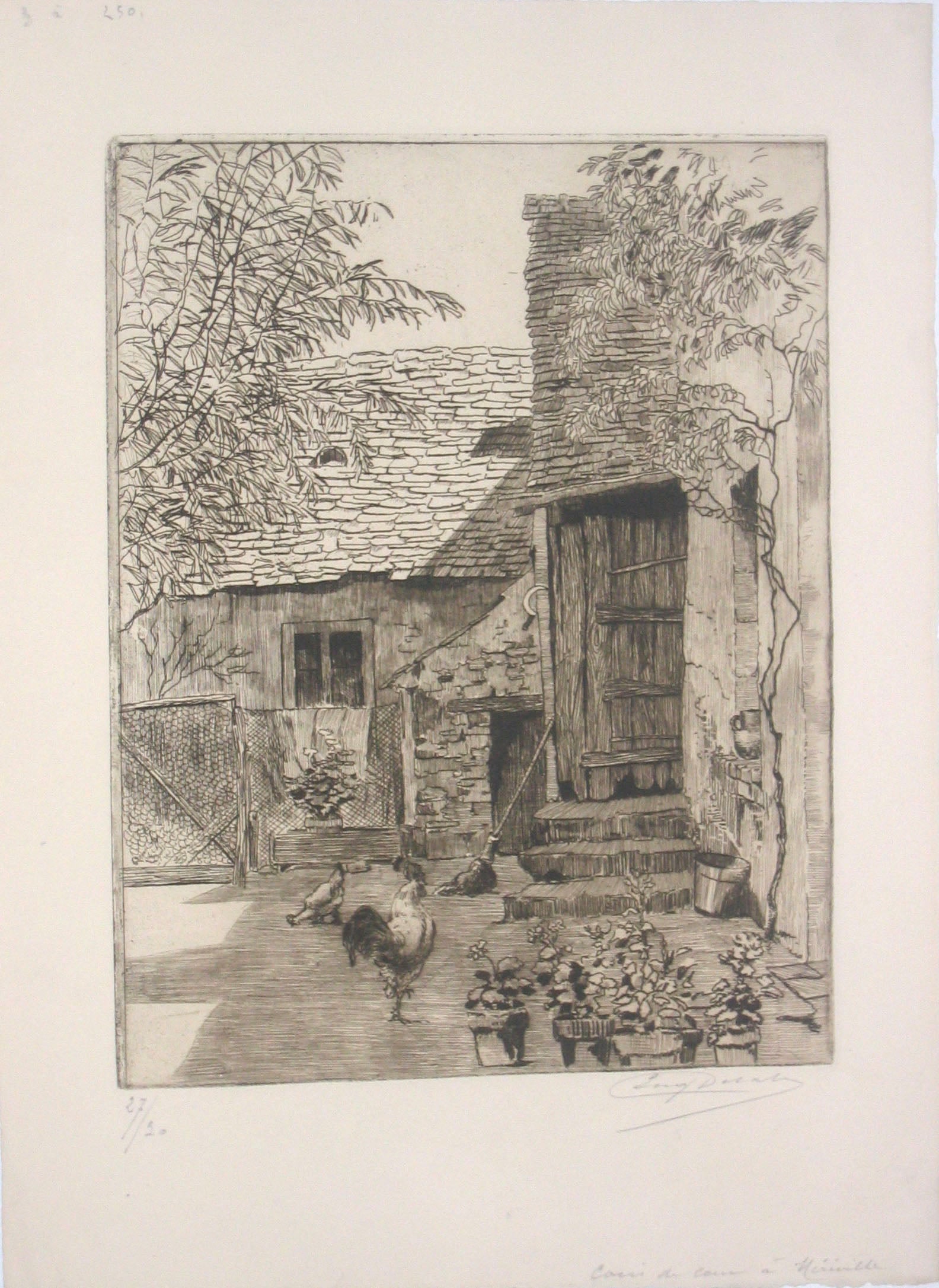 Coin de cour à Méréville (la même).