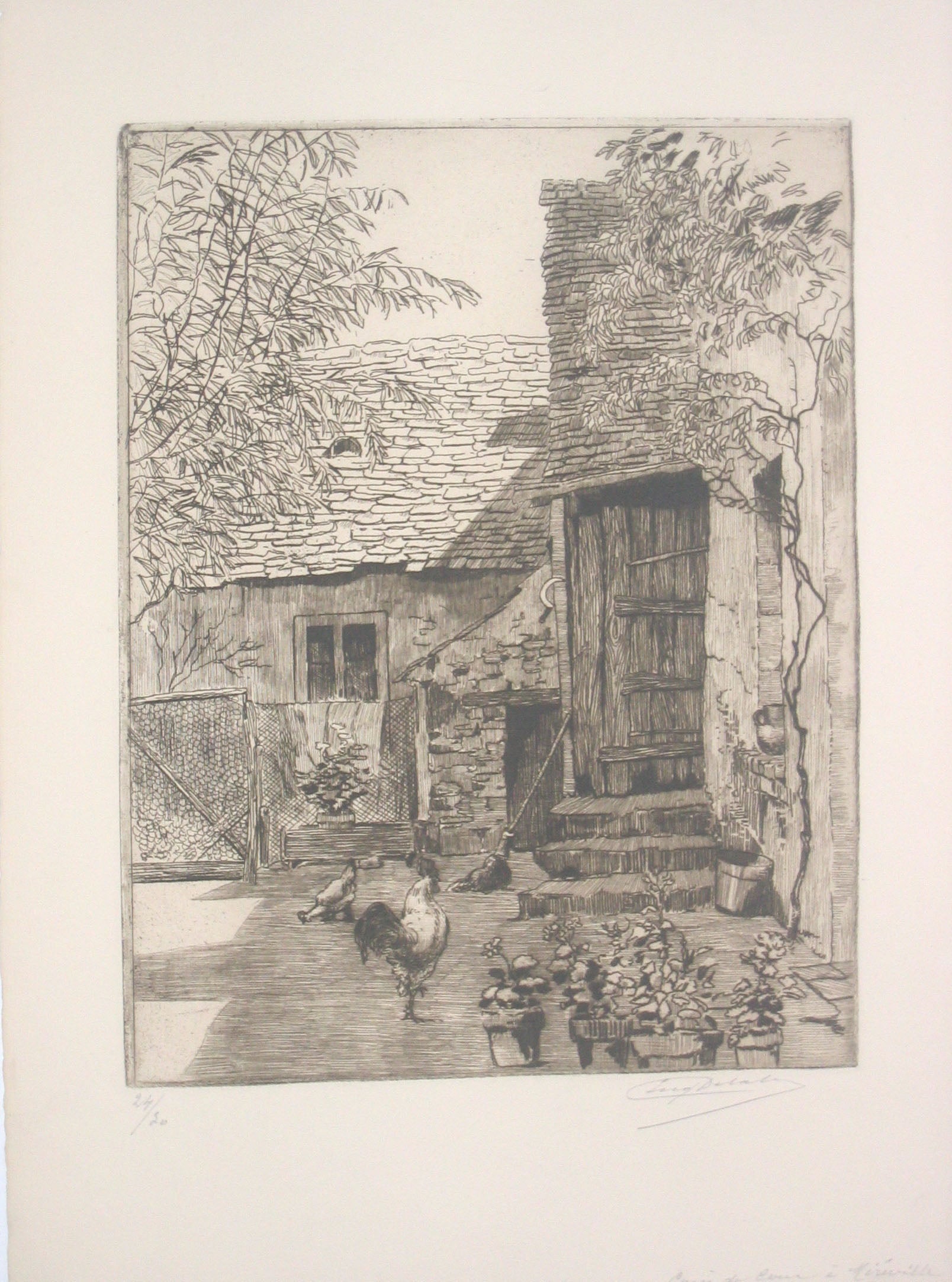 Coin de cour à Méréville.