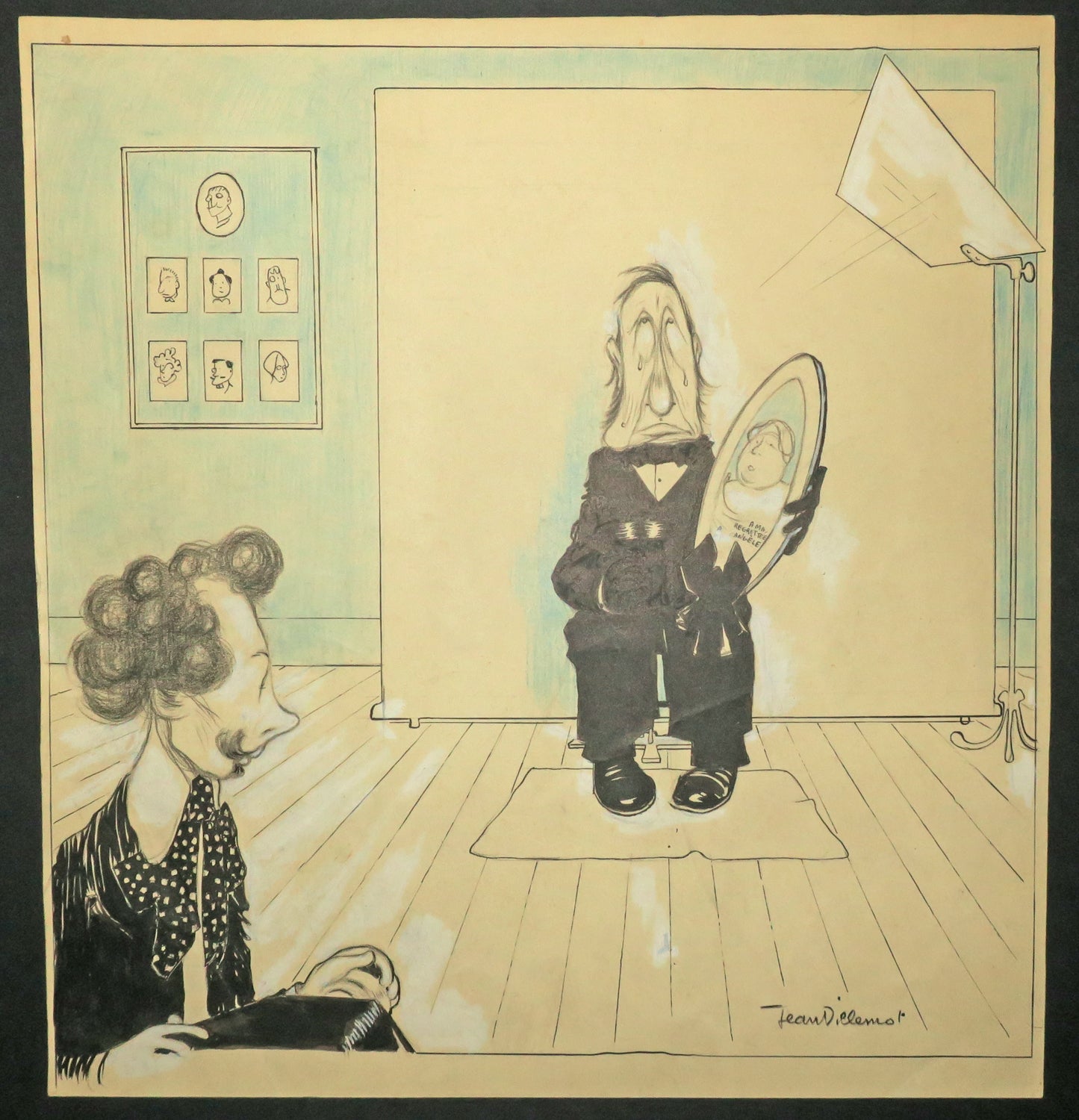 Photo souvenir post mortem (A ma regrettée Angèle).