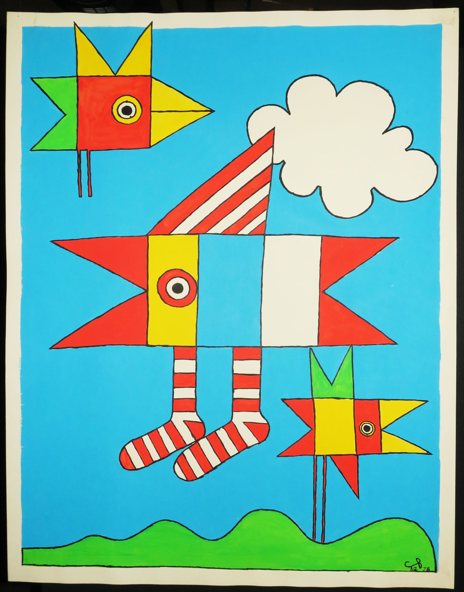 Trois oiseaux déguisés.