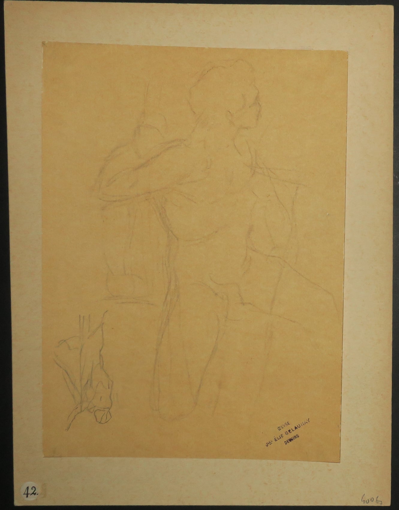 Etude d'homme nu.