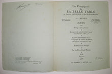 Charger l'image dans la galerie, 23ème Dîner des Compagnons de la Belle Table du Mardi 17 Avril 1951, au restaurant "Lapérouse".