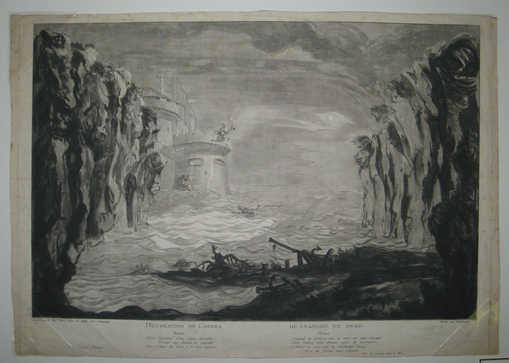 Décoration de l'Opéra de Léandre et Héro.