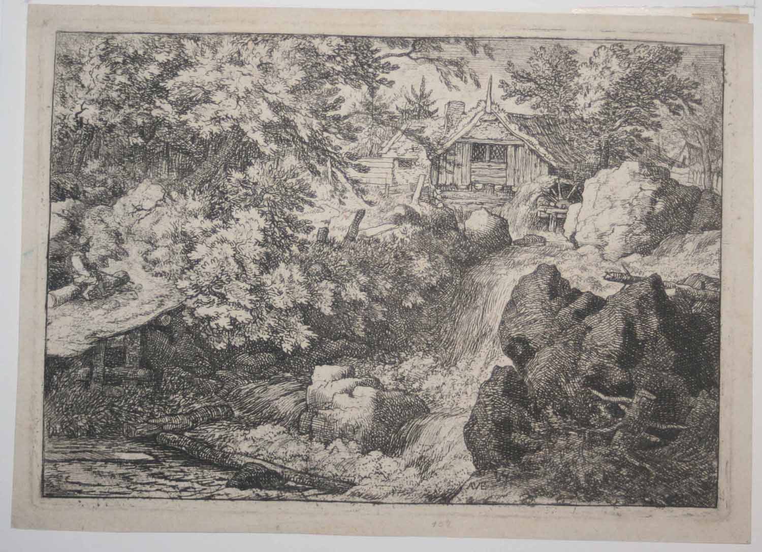 La Cascade près du moulin à eau.