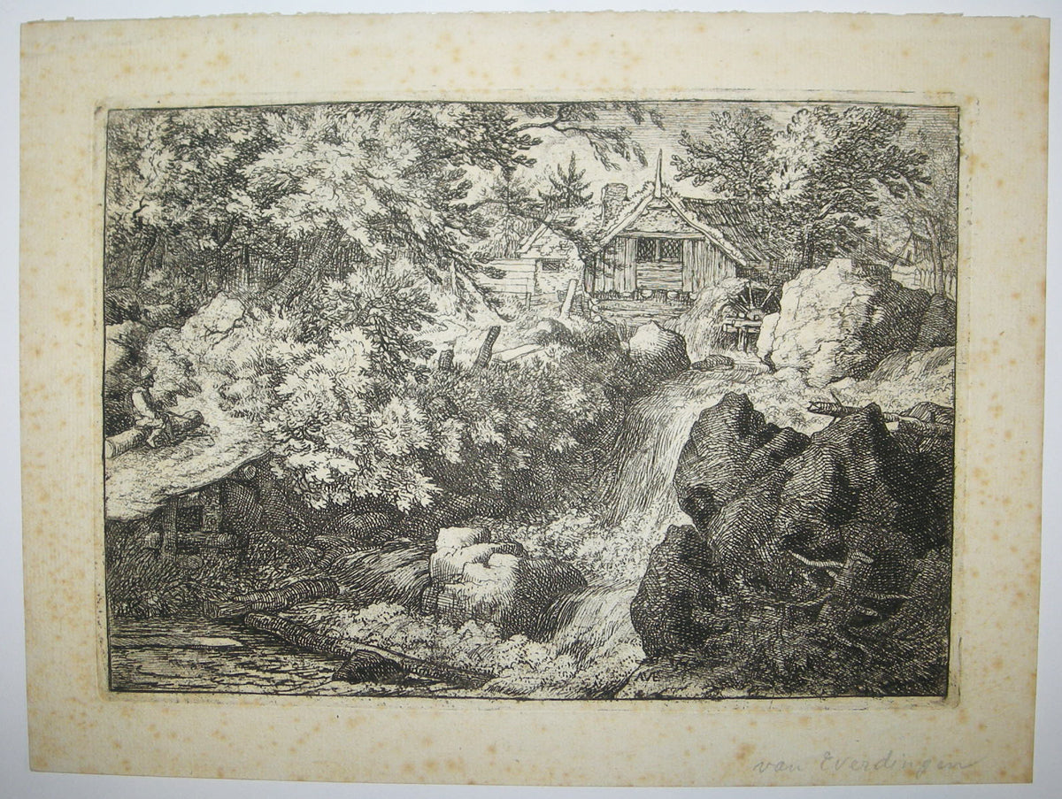 La cascade près du moulin à eau.