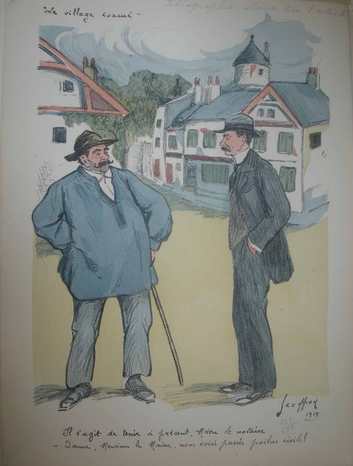 Le village évacué.