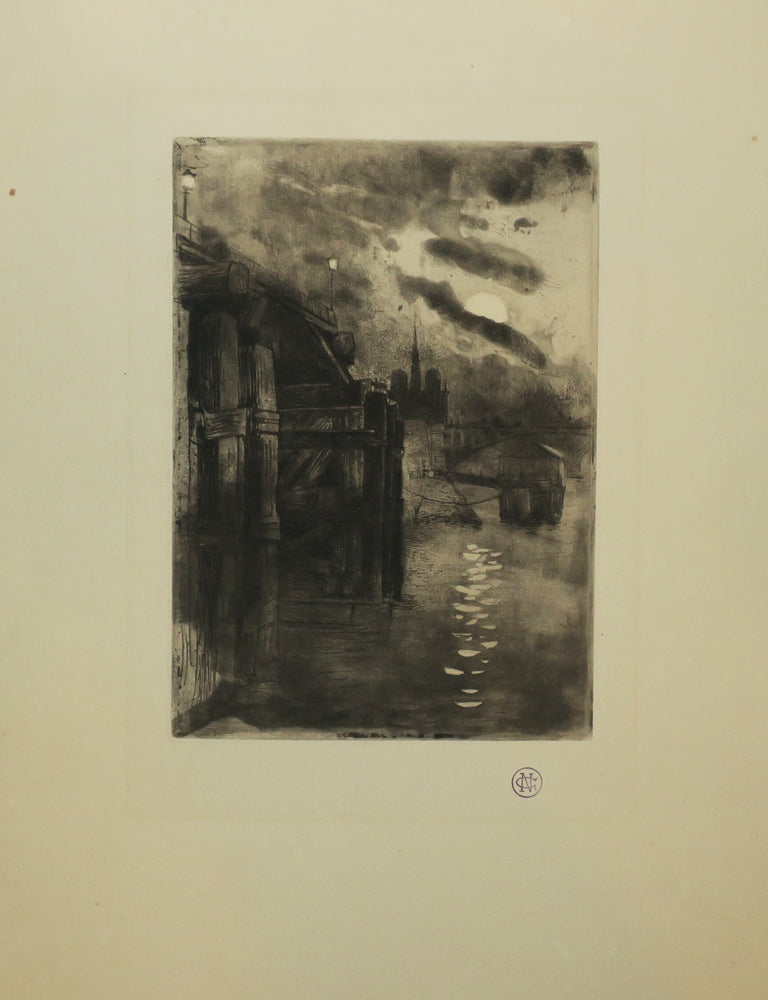 L'estacade (Crépuscule Notre-Dame de Paris).
