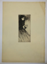 Charger l'image dans la galerie, La dévideuse, dédiée à Félix Buhot.