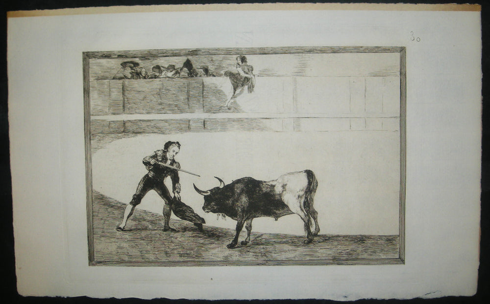 Pedro Romero matando a toro parado.