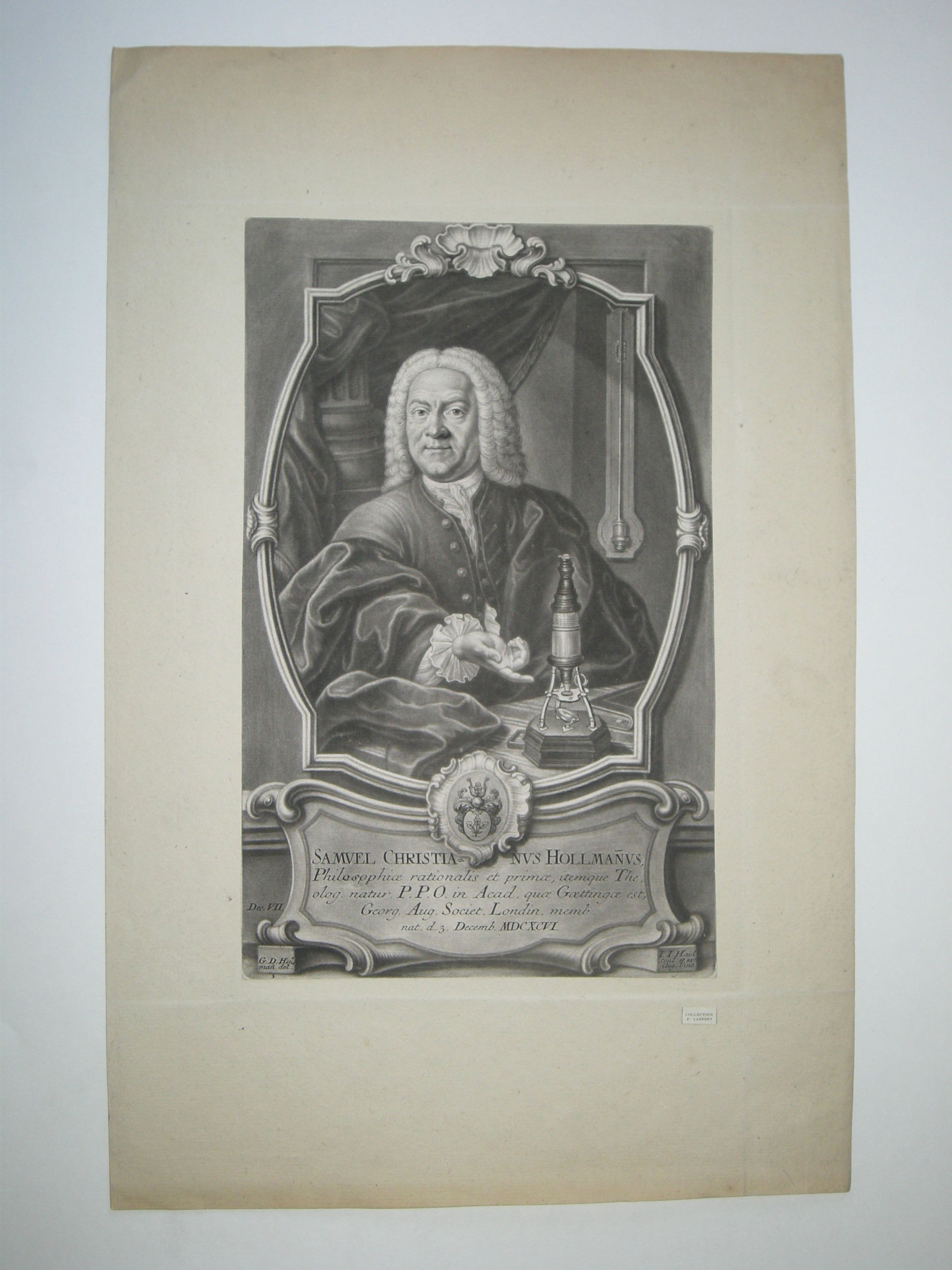 Samuel Christianus Hollmanus, Philosophe.
