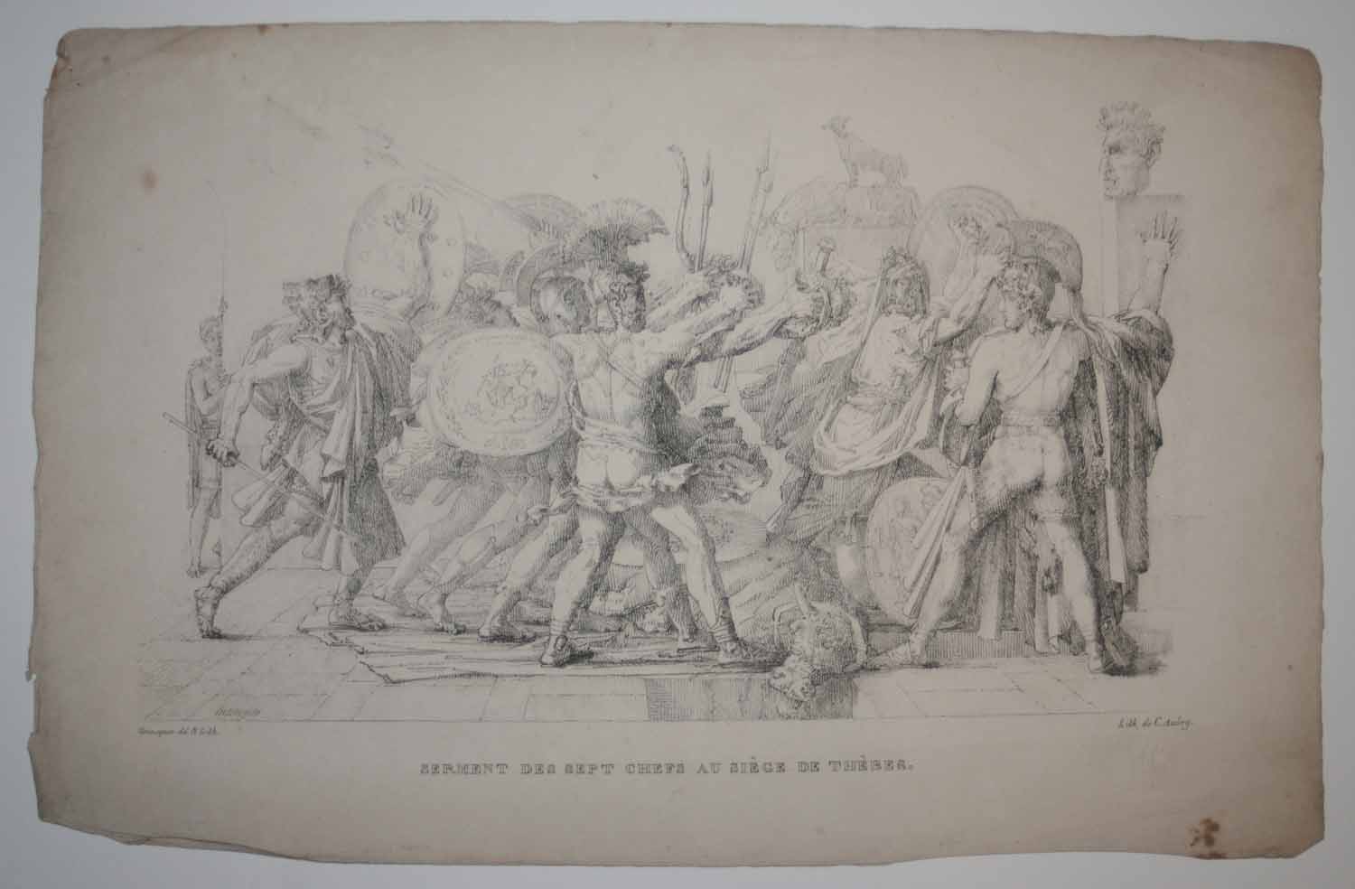 Serment des sept chefs au siège de Thèbes.