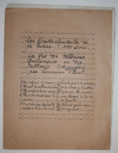 Charger l'image dans la galerie, Les Grands Spectacles de la nature, 2ème série "La Vie de Madame quelconque en dix tableaux lithographiés par Hermann-Paul". Vers