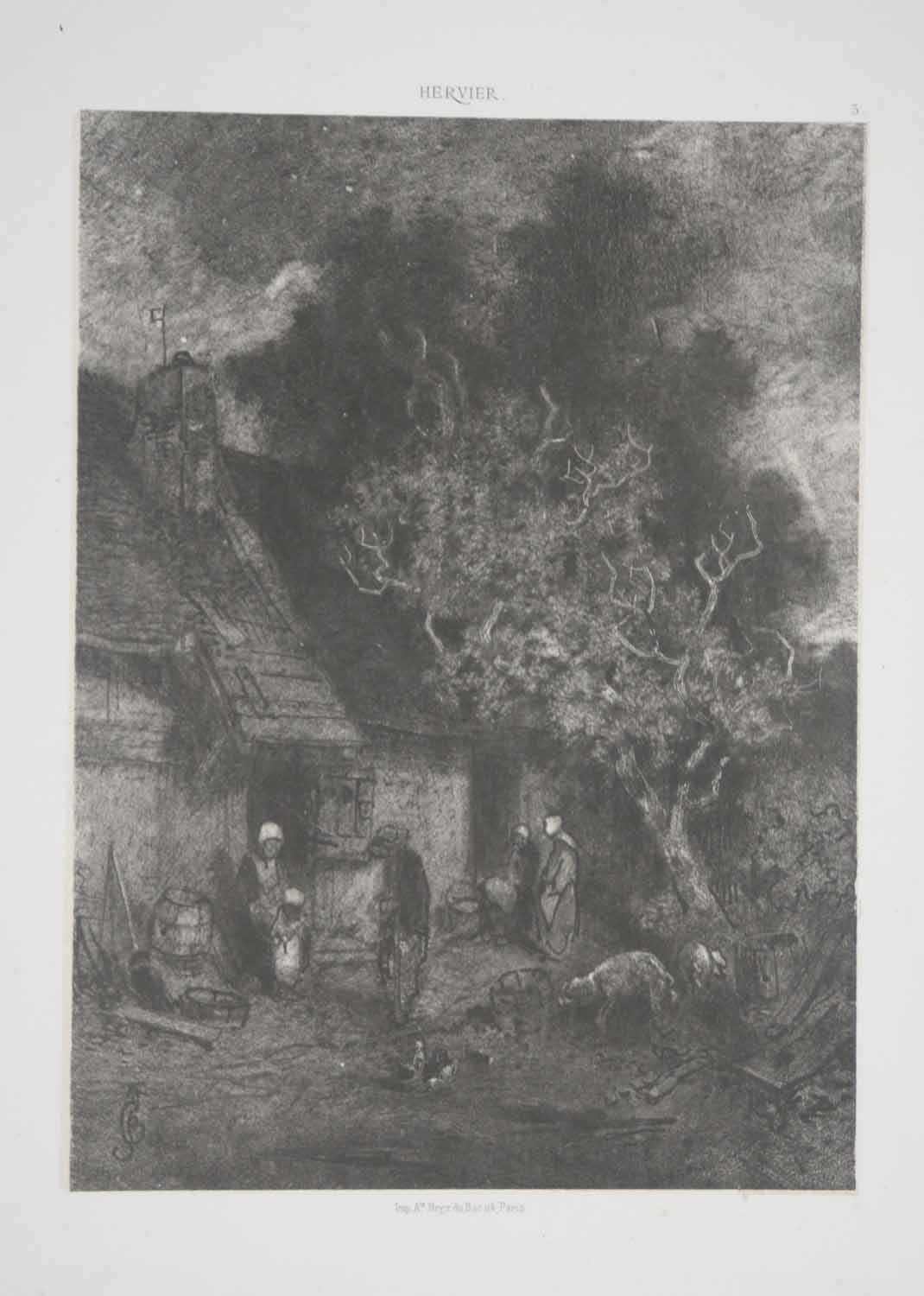 Album « Lithographies artistiques, composées et dessinées par A. Hervier » (1er Album Latouche).