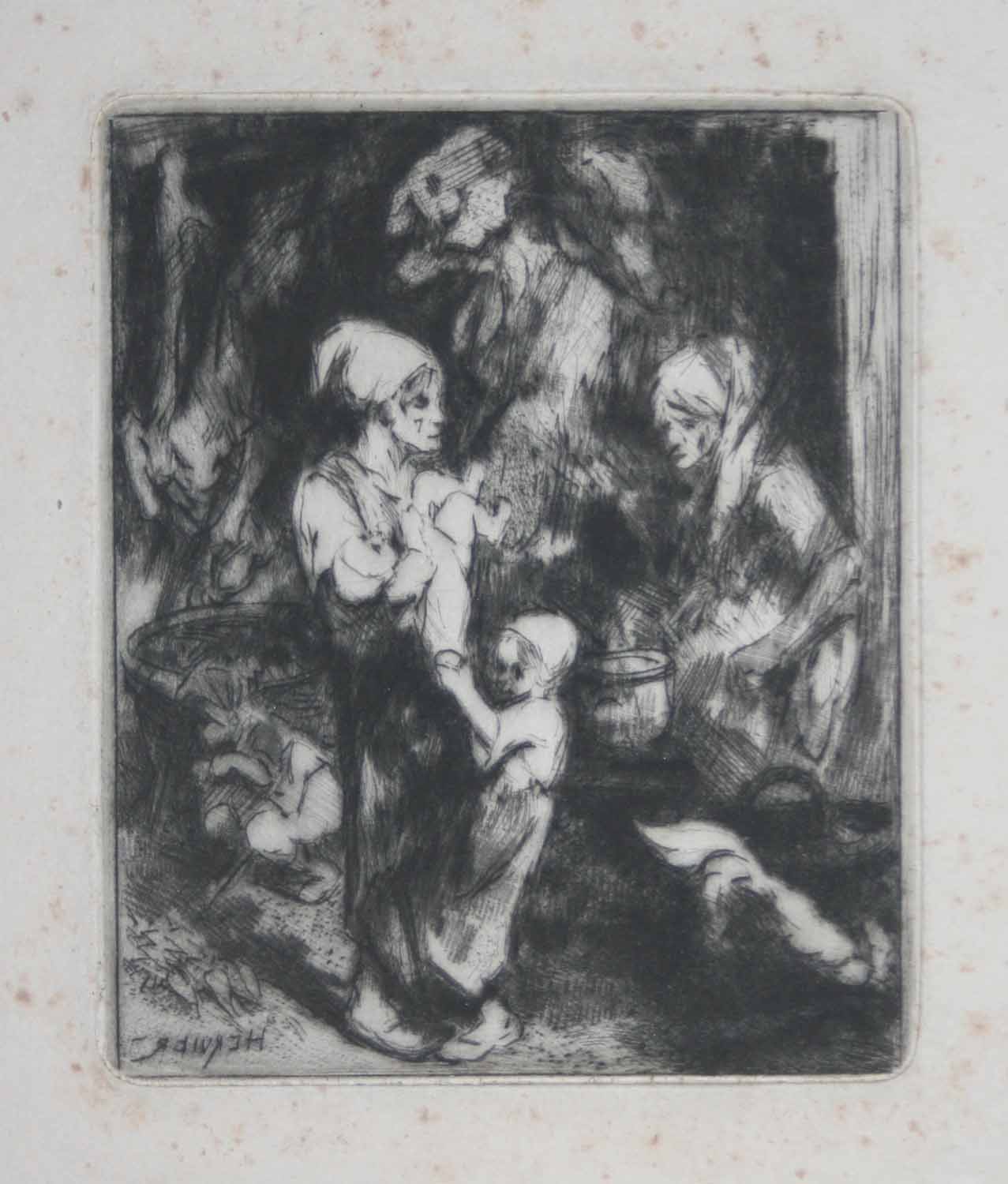 Intérieur rustique, ou La mort des cochons. Vers