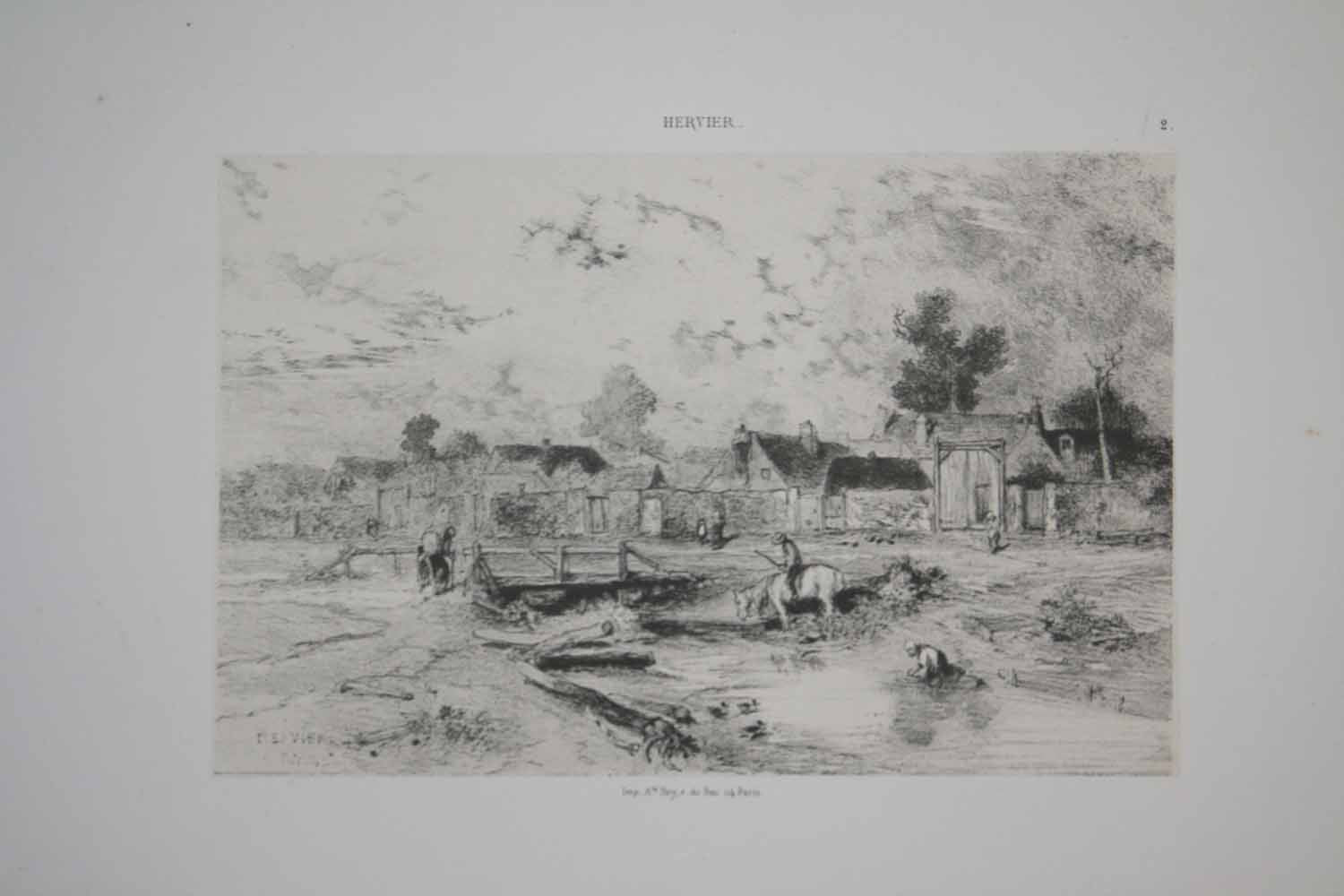 Album « Lithographies artistiques, composées et dessinées par A. Hervier » (1er Album Latouche).