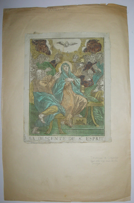 La descente du St Esprit.