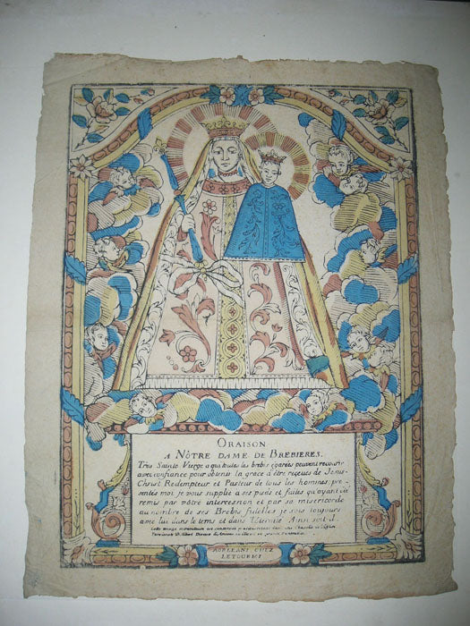 Oraison à Notre-Dame de Brebières. Très Sainte Vierge à qui toutes les brebis égarées peuvent recouvrir avec confiance pour obtenir la grâce d'être reçues de Jésus-Christ Rédempteur et Pasteur de tous les hommes, présentés moi je vous salue à ses pieds et faites qu'ayant été remis par vôtre intercession et par sa miséricorde au nombre de ses Brebis fidelles, je sois toujours avec lui dans les tems et dans l'Eternité, Ainsi soit-il.