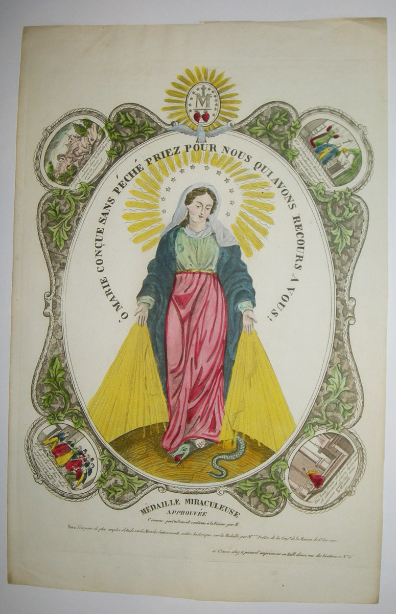 Ô Marie conçue sans péché priez pour nous qui avons recours à vous! Médaille miraculeuse approuvée comme parfaitement conforme à la Vision par M…