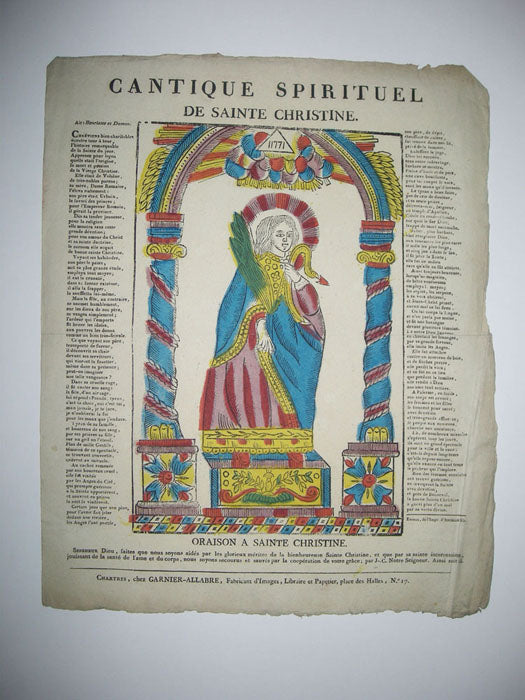 Cantique Spirituel de Sainte Christine.