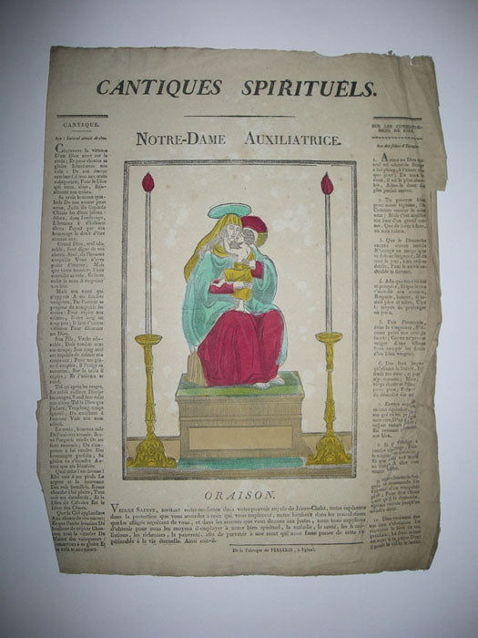 Cantiques Spirituels. Notre-Dame Auxiliatrice (Entre deux candélabres).