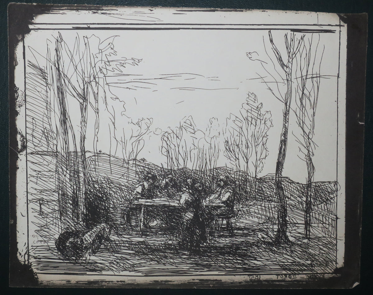 Un Déjeuner dans la clairière. (1857 - 1er tirage).