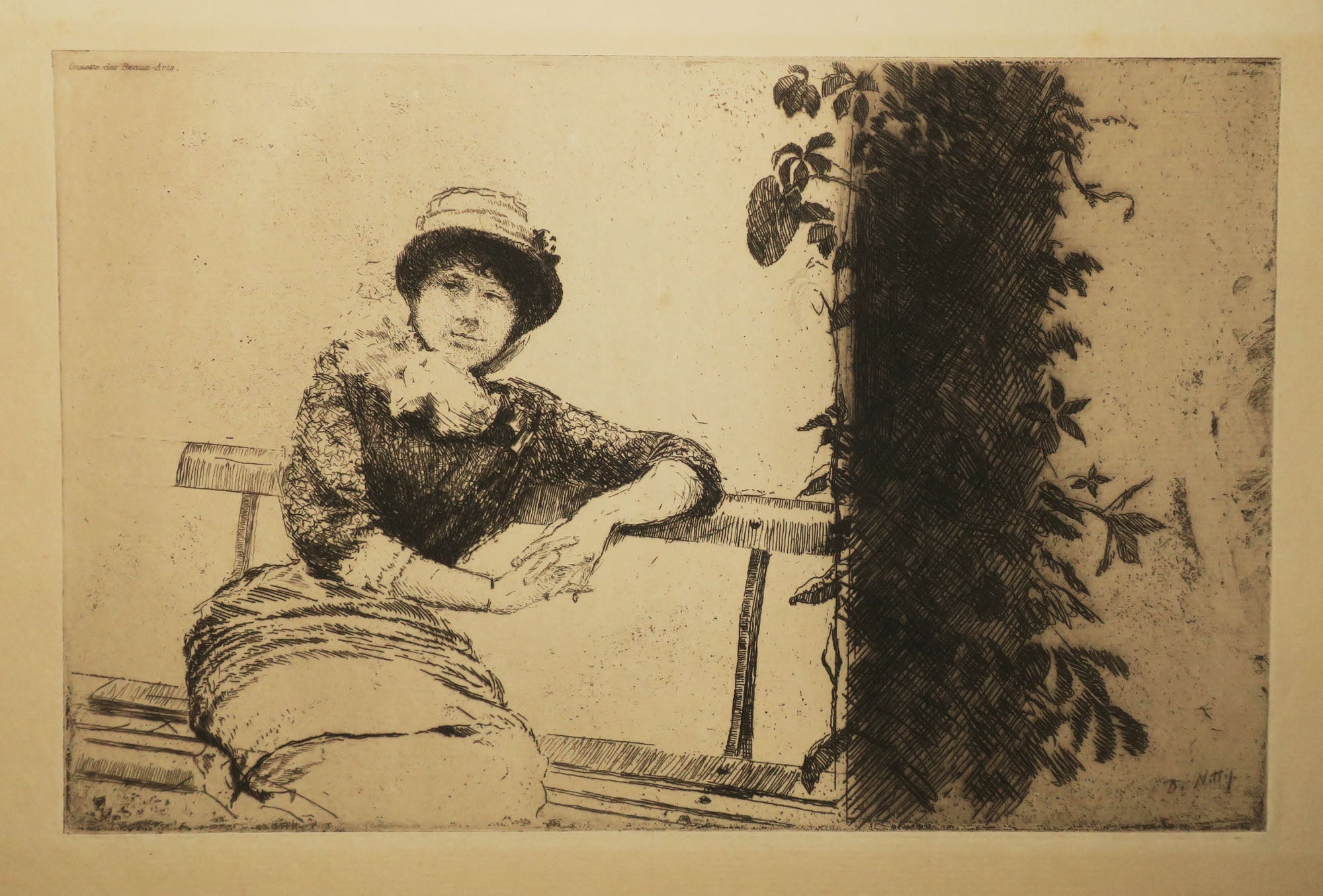 Etude dans mon jardin.