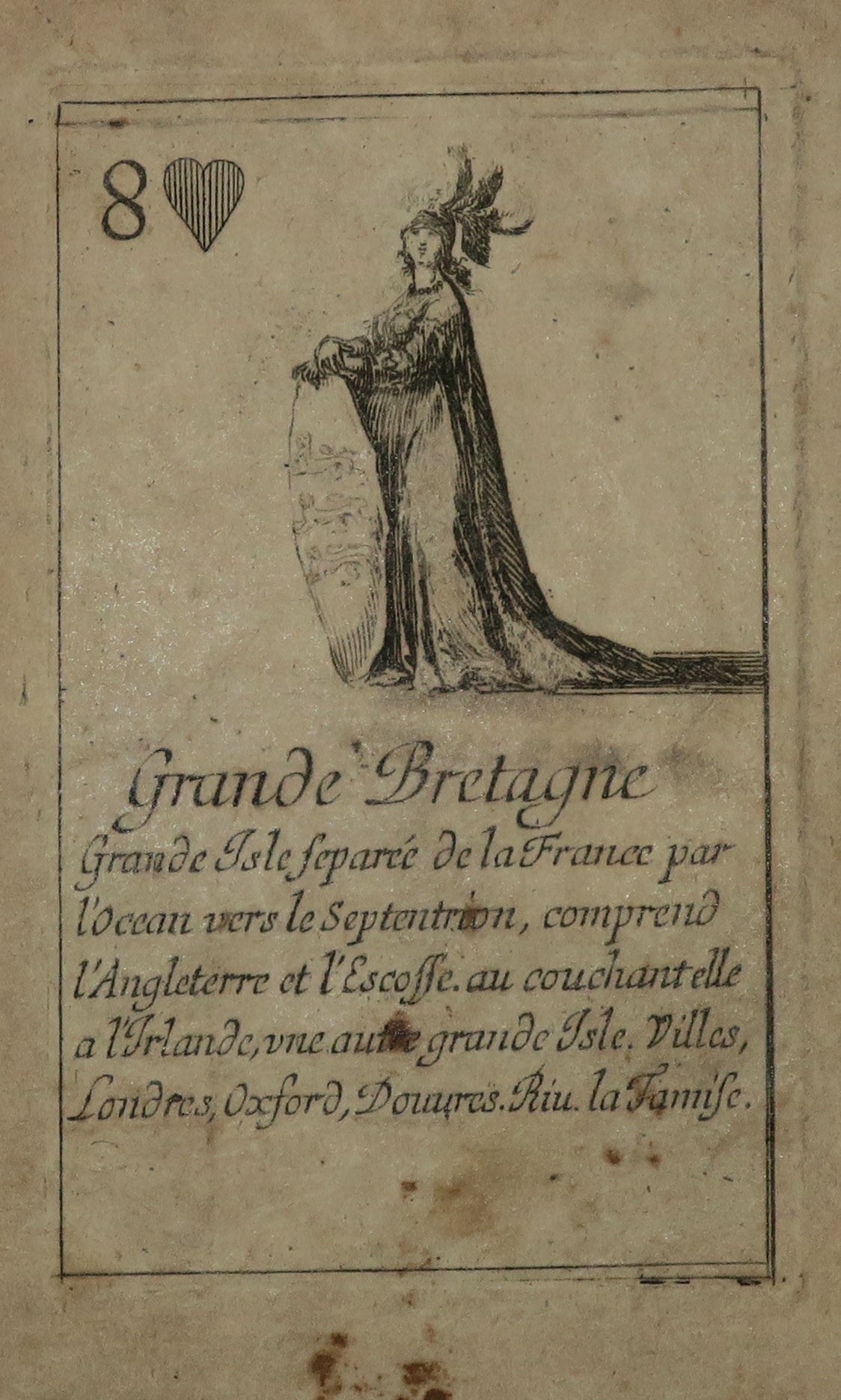 Grande-Bretagne. Carte de la suite