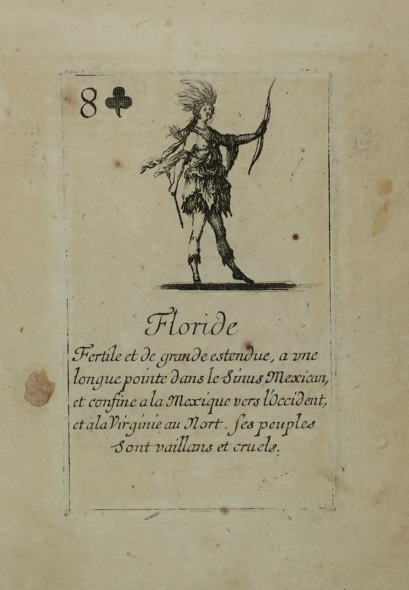 Floride. Carte de la suite