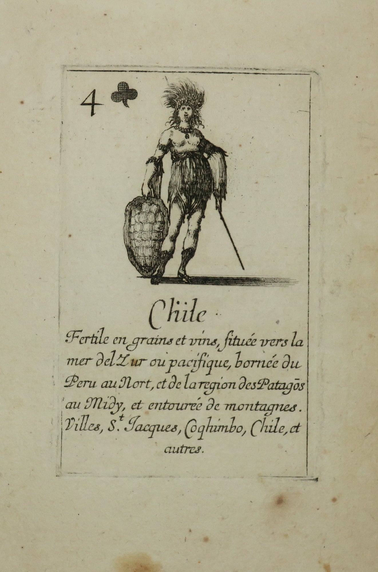 Chile. Carte de la suite