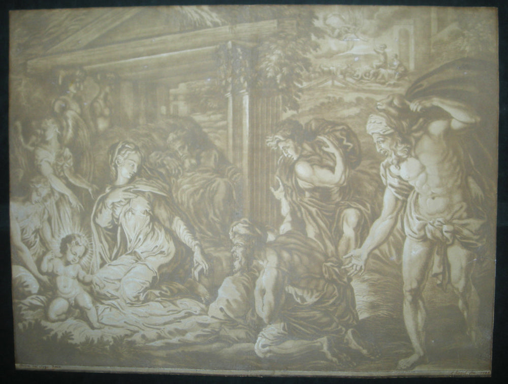 La nativité, l'Adoration des Bergers.