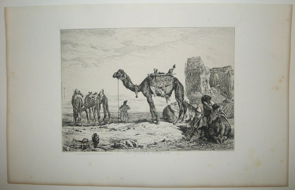 Sous les murs de Téhéran (Perse).