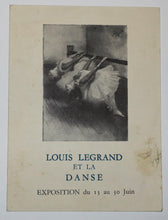 Charger l'image dans la galerie, Invitation pour le Vernissage-Cocktail de l'Exposition "Louis Legrand et la Danse",
