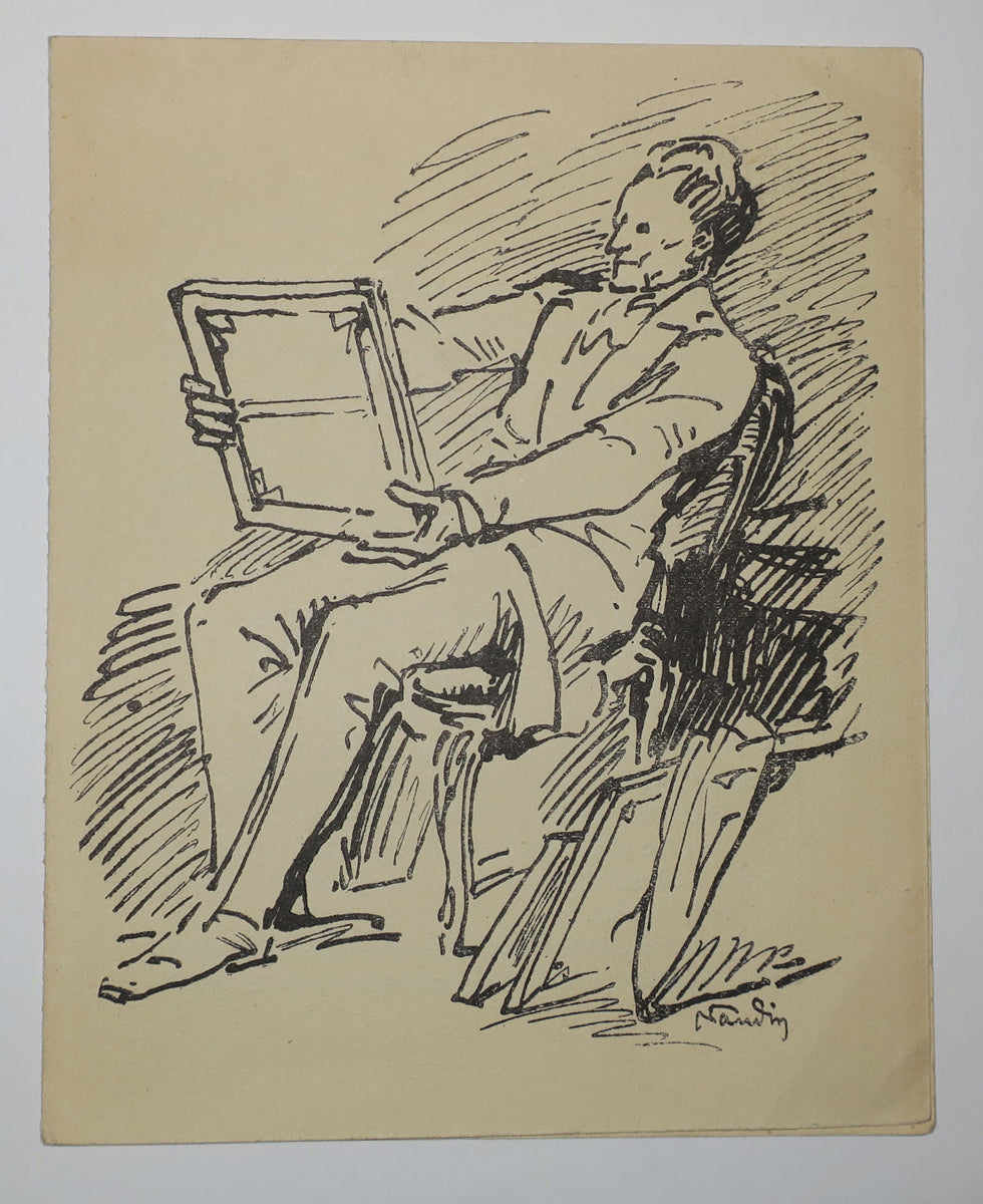 Invitation pour l'Exposition  du 5 au 20 avril, 5 Place Pigalle, des œuvres par les artistes suivants: Gustave Assire, André Barbier, Mme van Bever, Mlle Bissonnet, Mr Diricks, Mr Dufrénoy, Mlle Gobillard, Mr Lacoste, Mr léon Lebègue, Mr Lucien Mignon, Mr Morrice, Mr Bernard Naudin, Mr R. O'Conor, Mr Ouvré, Mr Joseph Pankiewicz, Mme Prevost-Roqueplan, Mr gaston Prunier, Mr léon de la Quintinie, Mr Paul Renaudot, Mr Rouart, Mr G. Roby et Mr P.E. Vibert.