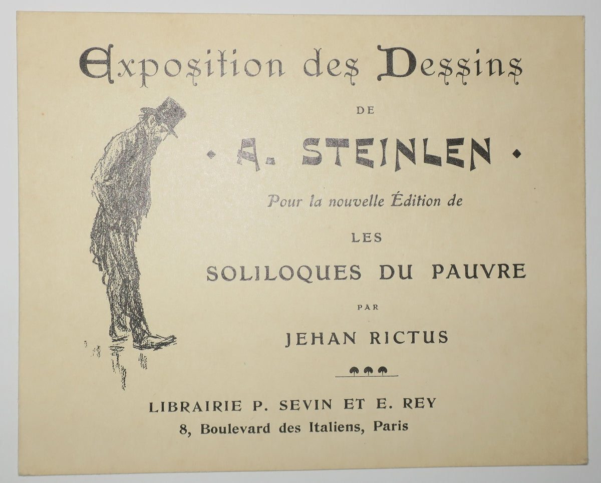 Exposition des Dessins de A. Steinlen pour la nouvelle Edition de