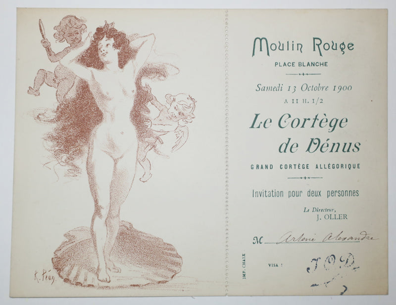 Invitation pour le Grand Cortège allégorique