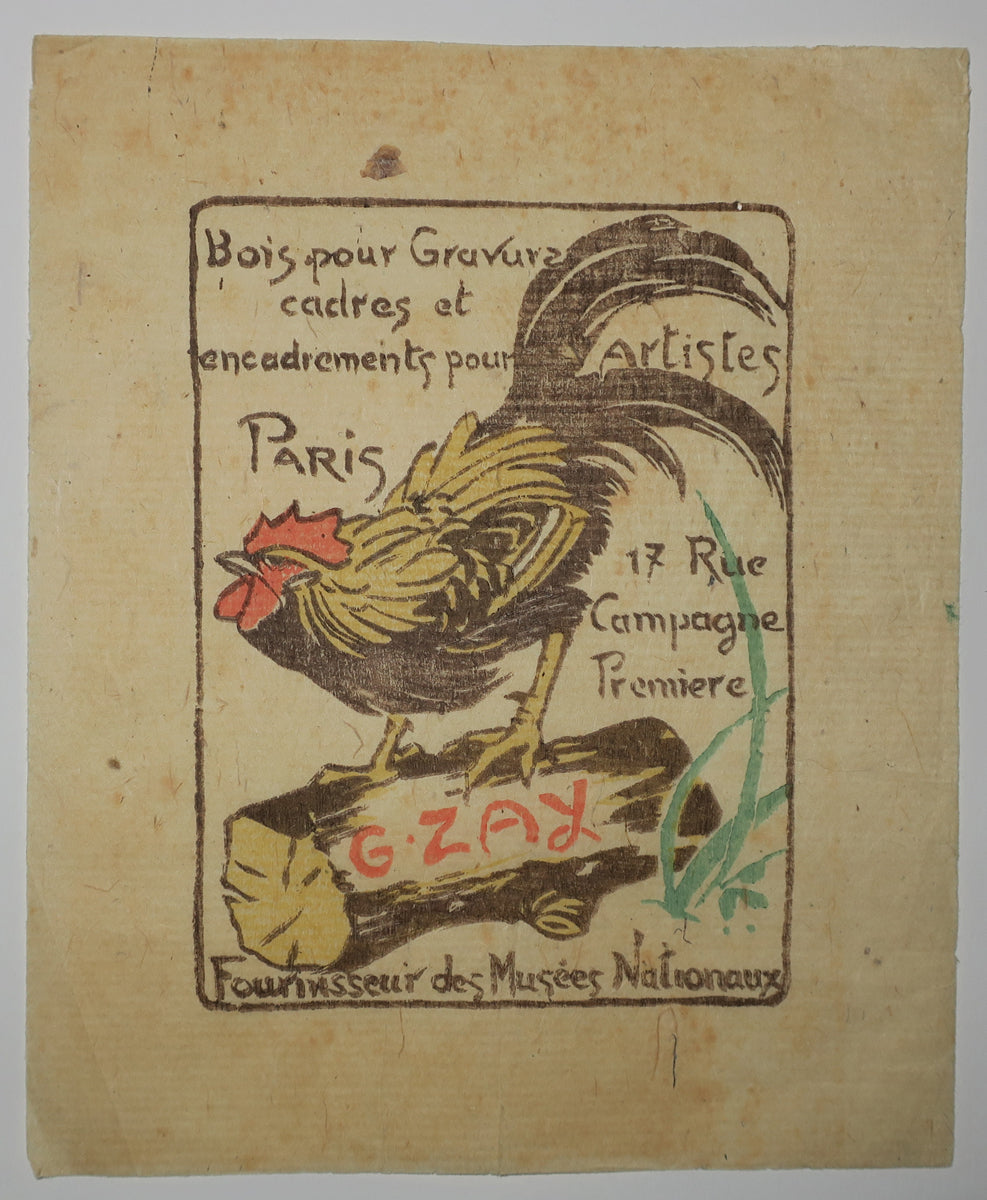 Carte adresse de G. Zay